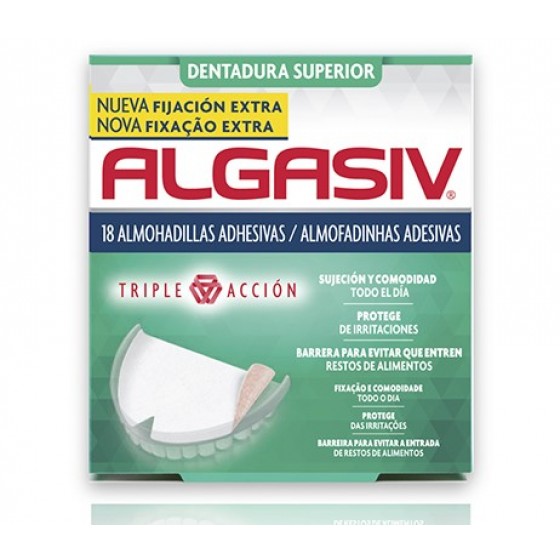 ALGASIV ALMOFAD ADESIVAS DENT SUP X18